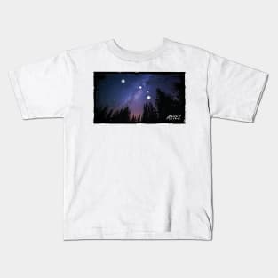 Zodiac Majesty Aries Constellation Kids T-Shirt